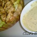 Recette de Salade de poulet à la sauce au yaourt