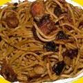 Spaghettis et jambon cuit & crème d'oignon et[...]