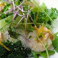 salade tiède de brocolis, crevettes,[...]