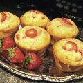 Muffins aux Fraises et Rhubarbe