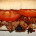 Sandwich au porc sauce BBQ aux pommes