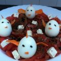 Petits Poussins sur un Carpaccio de Tomate,[...]