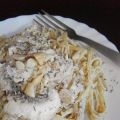 Linguine au mascarpone, champignons, thym et[...]