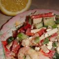 Salade de crevettes et goberge