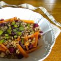 Salade d'épeautre, carotte, olive et[...]