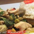 Curry vert de poulet à la Thaï