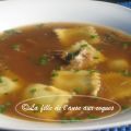 BOUILLON AUX CÈPES ET RAVIOLI (OU TORTELLINI)