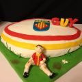 Gâteau 3D Rugby