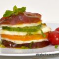Millefeuille de tomates d’Antan, mozzarella et[...]