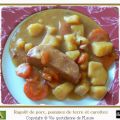 Ragoût de porc, carottes et pommes de terre