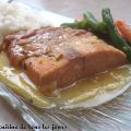 Pavés de saumon à l'érable, sauce béarnaise
