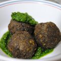 Boulettes de lentilles aux champignons, pesto[...]