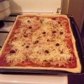 Pizza thon, champignon, poivrons, Recette[...]