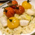 Risotto aux poireaux et pétoncles avec tomates[...]