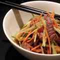 Salade tiède de nouille udon à la sauce[...]