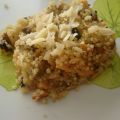 Quinoa saumon-champignons
