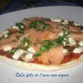 Pizza express au saumon fumé, Recette Ptitchef