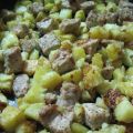 Bouchées  de viande e pommes de terre au four