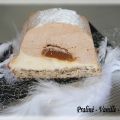 Bûche glacée praliné, vanille et caramel