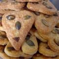 Biscuits au Cantal et graines de courge