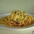 Spaghetti aux courgettes et à la crème de thon[...]