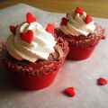 Cupcakes de Saint Valentin Chocolat-Chantilly