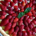 Tarte aux fraises, parfum de basilic