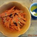 Salade de tagliatelles de carottes à l'orange