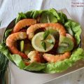 Salade de crevettes aux kiwis