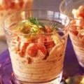 Cocktail de crevettes et saumon