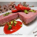 Cheesecake glacé sans lactose aux fraises