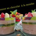 Mousse au chocolat à la gelée de menthe