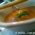 Soupe Froide Tomate-Courgette-Basilic