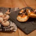 Pain perdu salé : saumon & champignons