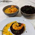 Curry de Gambas et Riz Noir Vénéré.
