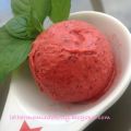Sorbet fraise-menthe
