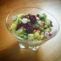 Salade de courgette, feta & mûres