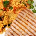 Quinoa aux légumes et thon grillé