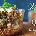 Verrine de quinoa rouge et blanc