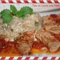 Finettes de porc aux tomates confites, risotto[...]