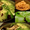 Salade tiède de riz brun aux algues, shiitake[...]