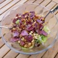Salade de gésiers et petits croûtons