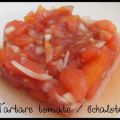 Tartare de tomates aux échalotes