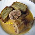 Cailles désossées farcies au foie gras, jus au[...]