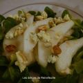 Salade de poires, Bleu d'Auvergne et noisettes