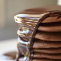 Pancakes au chocolat, sauce chocolat