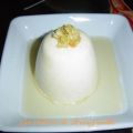 Panna cotta lait de soja, épices et bergamotes