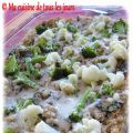 Casserole de quinoa au brocoli et chou-fleur