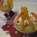 Cocktail de crevettes et avocat