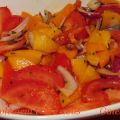 Salade de tomates et mangues